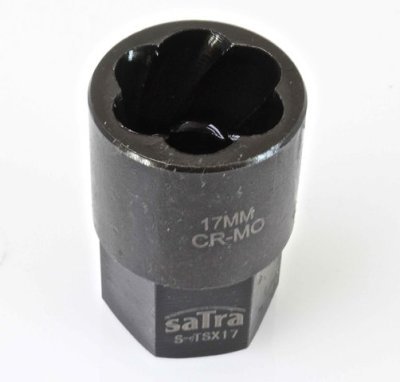 Hlavice nástrčné na poškozené šrouby 3/8" a 1/2", různé rozměry - SATRA, Velikost: 17 mm