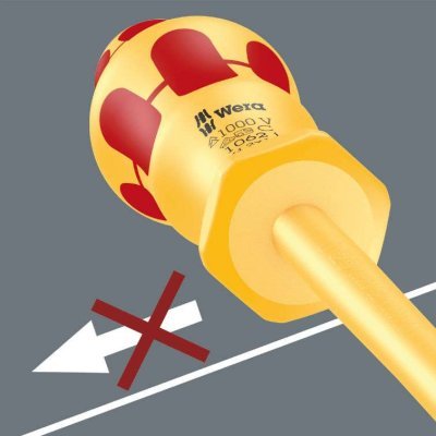 Sada 6 ks izolovaných šroubováků Kraftform 1060 i/1062 i/6 VDE, žlutočervené - Wera 05157