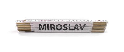 Skládací metry se jmény, 2 m, dřevěné, Jméno na metru: VLASTIMIL