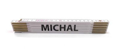 Skládací metry se jmény, 2 m, dřevěné, Jméno na metru: MILÁČEK