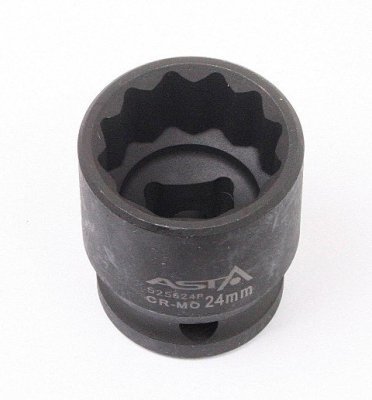 Hlavice nástrčné úderové 1/2", 12hranné, různé rozměry - ASTA, Velikost: 18 mm