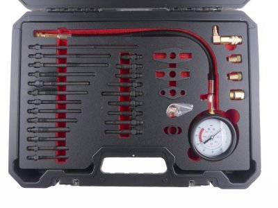 Kompresiometr - tester komprese pro benzínové i dieselové motory - QUATROS QS30101