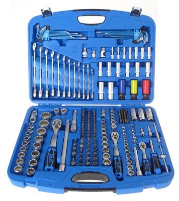Gola sada 1/4", 3/8", 1/2", 218 dílů - BGS 2290