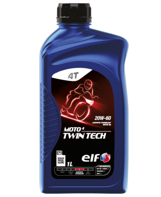 Motorový olej ELF Moto 4 TWIN TECH 20W-60, 1L