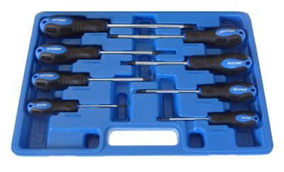 Šroubováky TORX, velikosti T8 - T40, sada 8 kusů - QUATROS QS14925