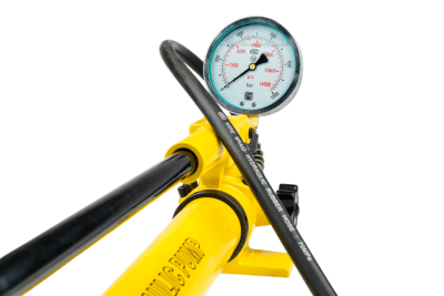 Ruční hydraulická pumpa dvourychlostní, tlak 20 bar, s tlakoměrem - HHB-700B