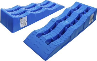 Nájezdová rampa se 3 výškami, nosnost 3,5t, plastová, 2 ks - BGS 74402