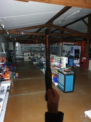 Dílenská lampa, úzká, LED COB 15W, nabíjecí micro USB, s magnetem - JONNESWAY AG010207