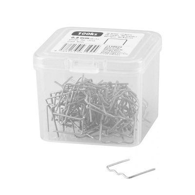 Sponka pro sváření plastů, tvar plochá vlna, 0,8 mm, 100 ks