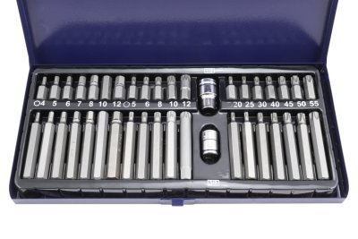 Bity Imbus, TORX a XZN, sada 40 kusů, adaptéry 1/2" a 3/8" - QUATROS QS51131