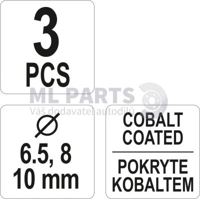 Sada vrtáků na bodové sváry YATO YT-28921