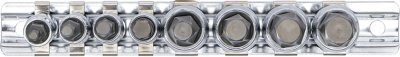 Bitové nástavce 1/4" a 3/8" na poškozené šrouby Imbus 3-10 mm, na liště - BGS 6847