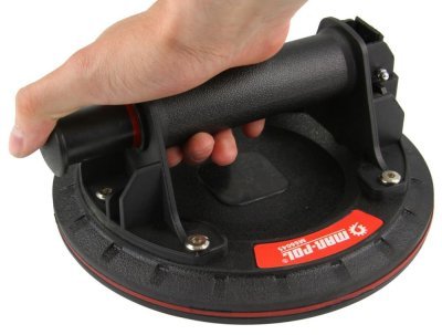 Přísavka na sklo a obklady s manometrem, průměr 200 mm, max. 300 kg
