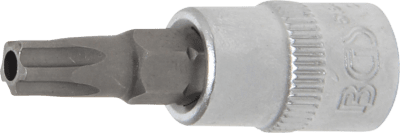 Hlavice zástrčné 1/4" Torx TS, pěticípé s otvorem (různé velikosti) - BGS, Profil: Torx,Velikost: TS40