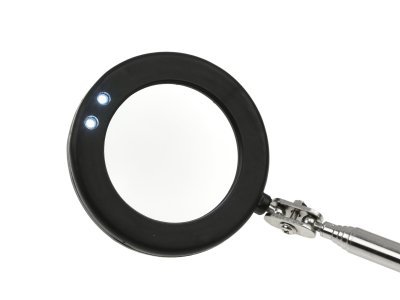 Inspekční zrcátko teleskopické 280-870 mm, kulaté s LED osvetlením
