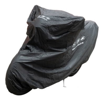 Krycí plachta na motorku XXL 264 x 104 x 130 cm Premium, venkovní nepromokavá, černá