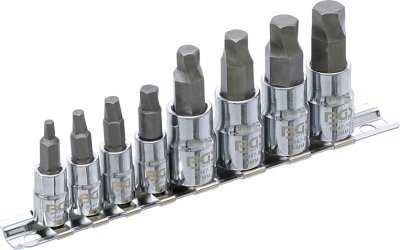 Bitové nástavce 1/4" a 3/8" na poškozené šrouby Imbus 3-10 mm, na liště - BGS 6847