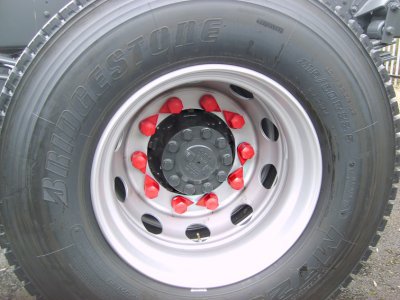 Indikátor povolení matic 33 mm dolní, pro nákladní auta a autobusy, plast - Dustite DT