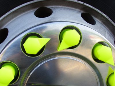 Indikátor povolení matic 27 mm horní, pro nákladní auta a autobusy, plast - Dustite LR