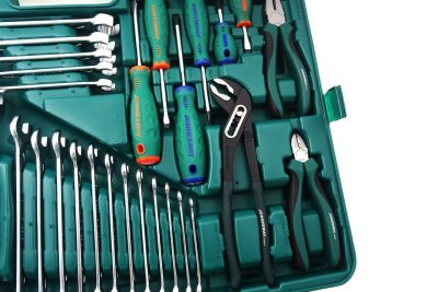 Velká sada ručního nářadí, hlavic 1/4" a 1/2" (gola sada), 127 ks - JONNESWAY S04H524127S