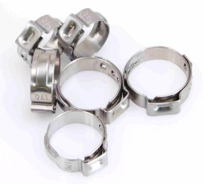Hadicové spony, průměr 5,8 - 21,0 mm, nerez, sada 170 ks - ASTA
