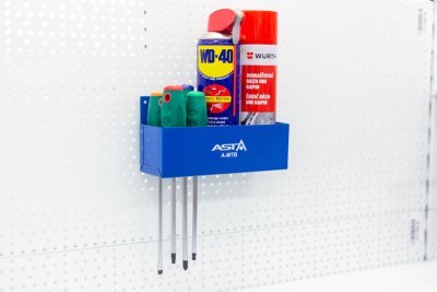 Držák magnetický na spreje, šroubováky a drobné nářadí, nosnost 3 kg - ASTA A-MTB