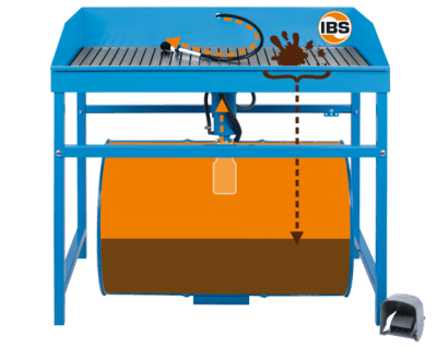 Mycí stůl typ MD 200 litrů, extra nosnost 250 kg, elektrické čerpadlo, štětec - IBS
