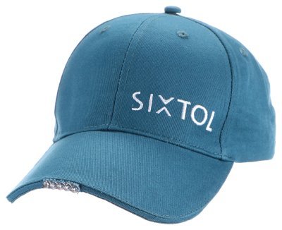 Kšiltovky s LED světlem 25 lm, nabíjeci USB, univerzální velikost - SIXTOL B-CAP, Barva: černá