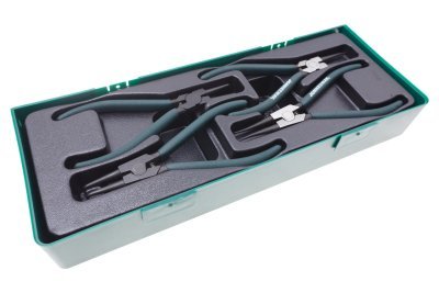 Sada kleští seger 180 mm, vnějších a vnitřních, 4 kusy, v kazetě - JONNESWAY AG010002SP
