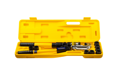 Hydraulické lisovací kleště na kabelová oka a spojky, síla 11 tun, C-hlava - HHY-510