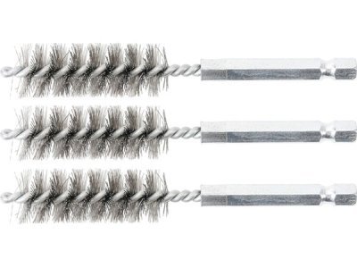 Sady kartáčů na vrtačku, různé průměry, ocelové, 3 ks - BGS technic, Velikost: 9 mm