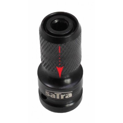 Rázový adaptér s aretací 1/2" na bity 1/4" - SATRA