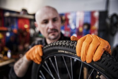 Mercator Jednorázové rukavice GoGrip, 50ks - oranžové / vel. L