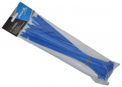 Stahovací pásky 5 x 250 mm, 50 kusů, různé barvy - ASTA, Barva: bílá