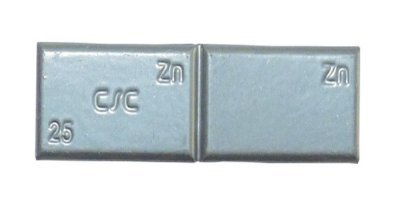 Závaží samolepící zinkové ZNC, šedý lak, různé hmotnosti, Varianta: ZNC 5 g. šedý lak. 100 ks