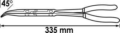 Úzké ploché kleště VIGOR V2782