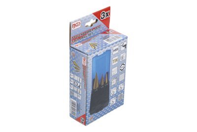 Vrtáky kónické HSS, 3ks - BGS 1624