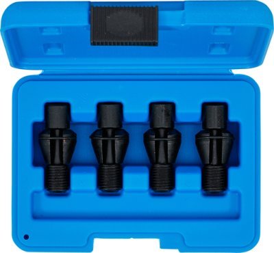 Čepy pro vystředění nápravnice VAG, M14x1,5, sada 4 kusy - BGS 8715