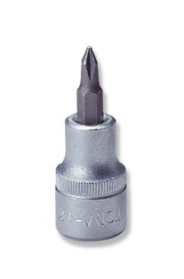 Zástrčné hlavice šroubovací, křížové Phillips, 1/4", velikosti PH0-PH3 - JONNESWAY, Velikost: PH2