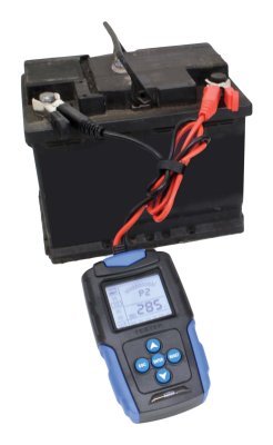 Tester baterií s LCD displejem, 12-24 V, 3-200 Ah - SATRA S-LBA1224