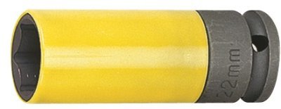 Nástrčné hlavice 1/2", s krytkou na ALU, pro rázové utahováky, 15-27mm - JONNESWAY, Velikost: 19 mm