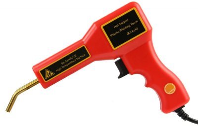 Svářečka plastů, sada na opravu plastů, 50 W (200 ks svářecích sponek), nůž, kleště
