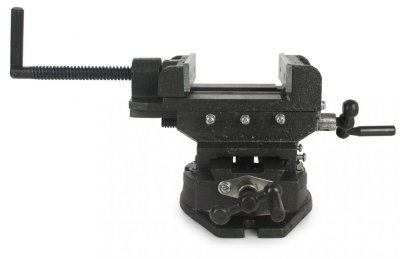 Křížový strojní svěrák, otočný, čelisti 100 mm