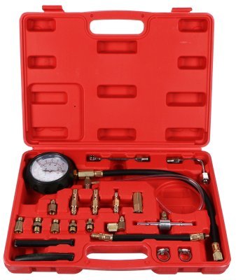 Sada pro testování tlaku benzínových motorů MECHANIC ENGINE TESTER 20, 0-10bar, 20ks SIXTO