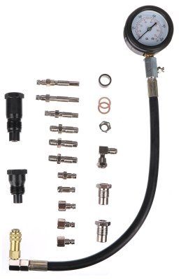 Sada pro testování tlaku válce naftových motorů MECHANIC ENGINE TESTER 21, 0-70bar, 21ks S
