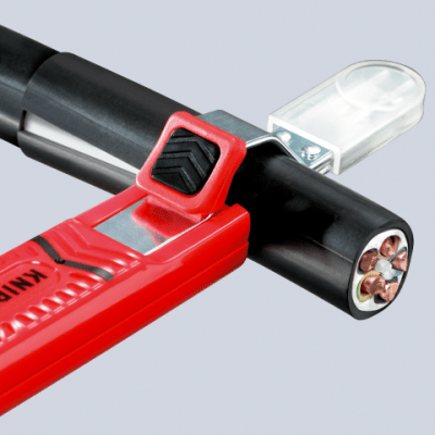Nůž na kabely s háčkem, pro průměry 8,0-28,0 mm - KNIPEX 16 20 165 SB