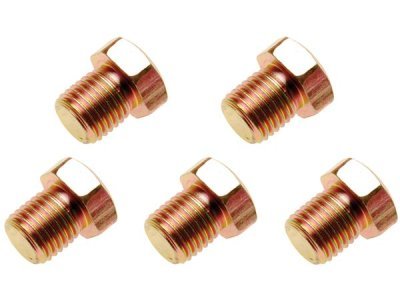 Zátky - výpustné šrouby olejových van, různé rozměry, sada 5 ks - BGS, Rozměry: M13x1,5 mm