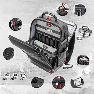 Batoh na nářadí "Modular X18", prázdný, 18 l, 50 x 35 x 25 cm - KNIPEX 00 21 50 LE