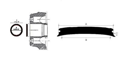 Vymezovací kroužek, pro ALU kola, různé rozměry, od vnitř. průměru 57,1 do 59  mm - Ferdus, Vnější průměr: 73,1 mm,Vnitřní průměr: 57,1 mm