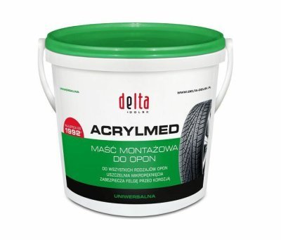 DELTA ACRYLMED Montážní pasta na pneumatiky 4kg - zelená